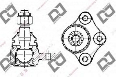 DJ PARTS db1220 -  Несущий / направляющий шарнир